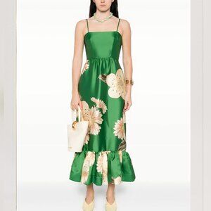 Alemais Sage Midi Dress in Green